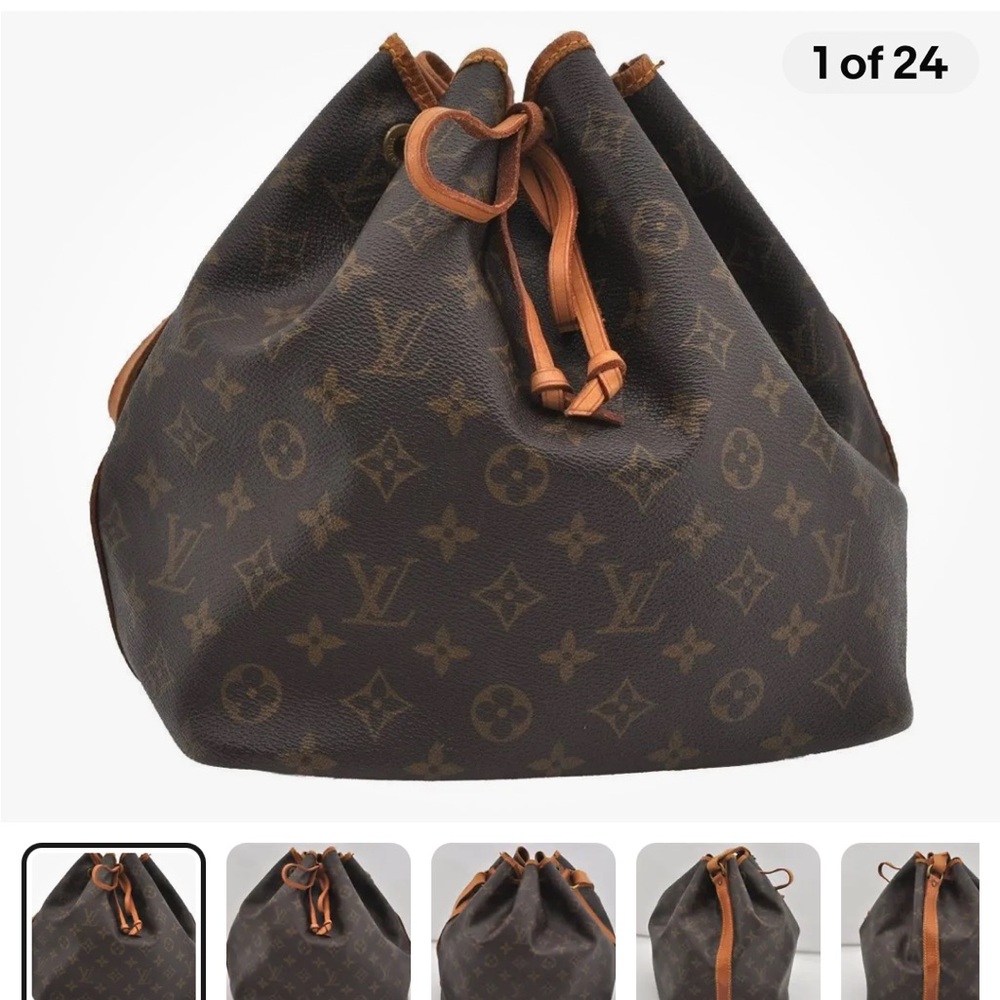 Authentic Louis Vuitton
Monogram Petit Noe M42226
Shoulder Drawstring Bag